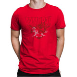 Cyber Samurai - Mens Premium T-Shirts RIPT Apparel Small / Red