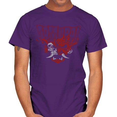 Cyber Samurai - Mens T-Shirts RIPT Apparel Small / Purple