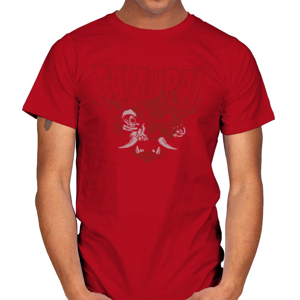Cyber Samurai - Mens T-Shirts RIPT Apparel Small / Red