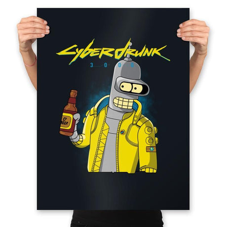 Cyberdrunk - Prints Posters RIPT Apparel 18x24 / Black
