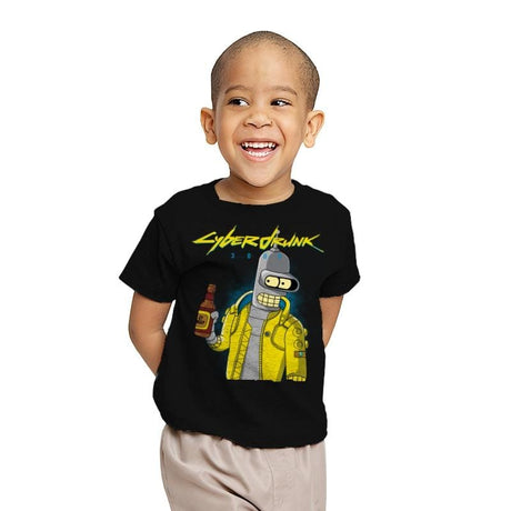Cyberdrunk - Youth T-Shirts RIPT Apparel X-small / Black