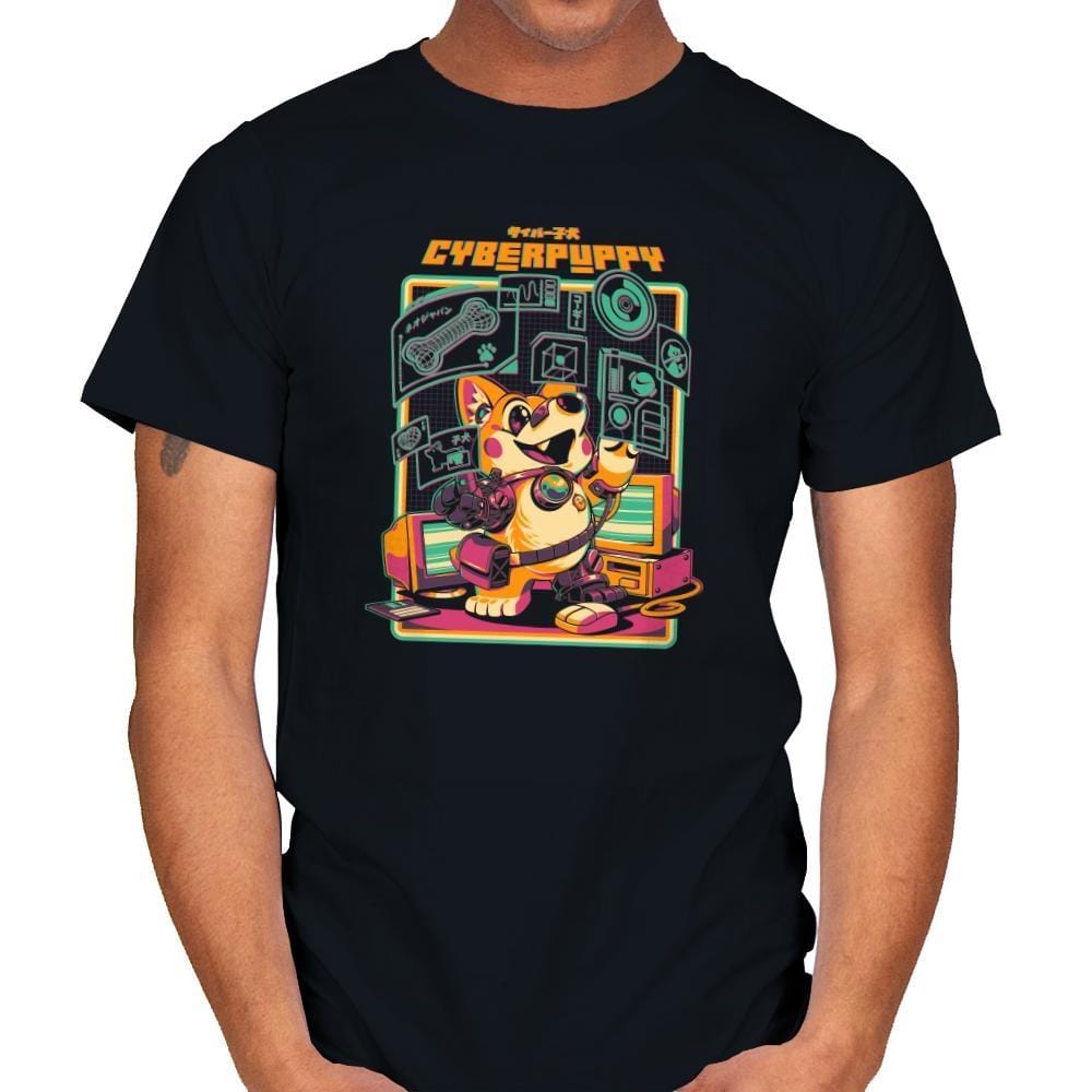 Cyberpuppy - Mens T-Shirts RIPT Apparel Small / Black