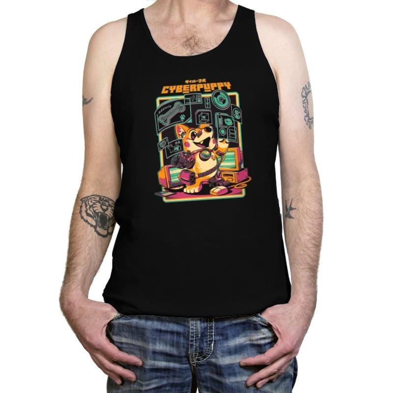 Cyberpuppy - Tanktop Tanktop RIPT Apparel X-Small / Black