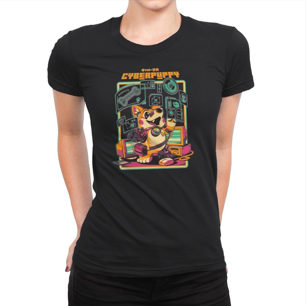 Cyberpuppy - Womens Premium T-Shirts RIPT Apparel Small / Black