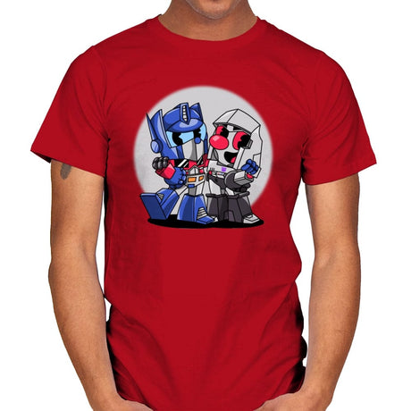 Cybertron Head - Mens T-Shirts RIPT Apparel Small / Red