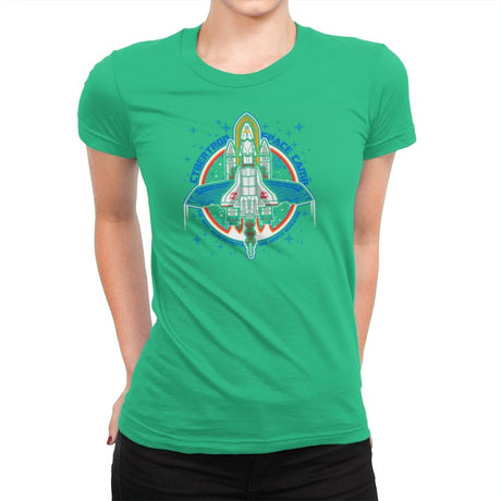 Cybertron Space Camp Exclusive - Womens Premium T-Shirts RIPT Apparel Small / Kelly Green