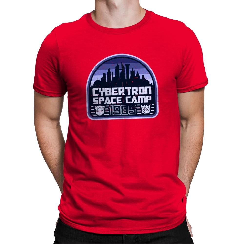 Cybertron Space Camp - Mens Premium T-Shirts RIPT Apparel Small / Red