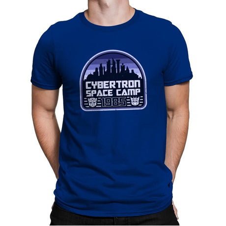Cybertron Space Camp - Mens Premium T-Shirts RIPT Apparel Small / Royal