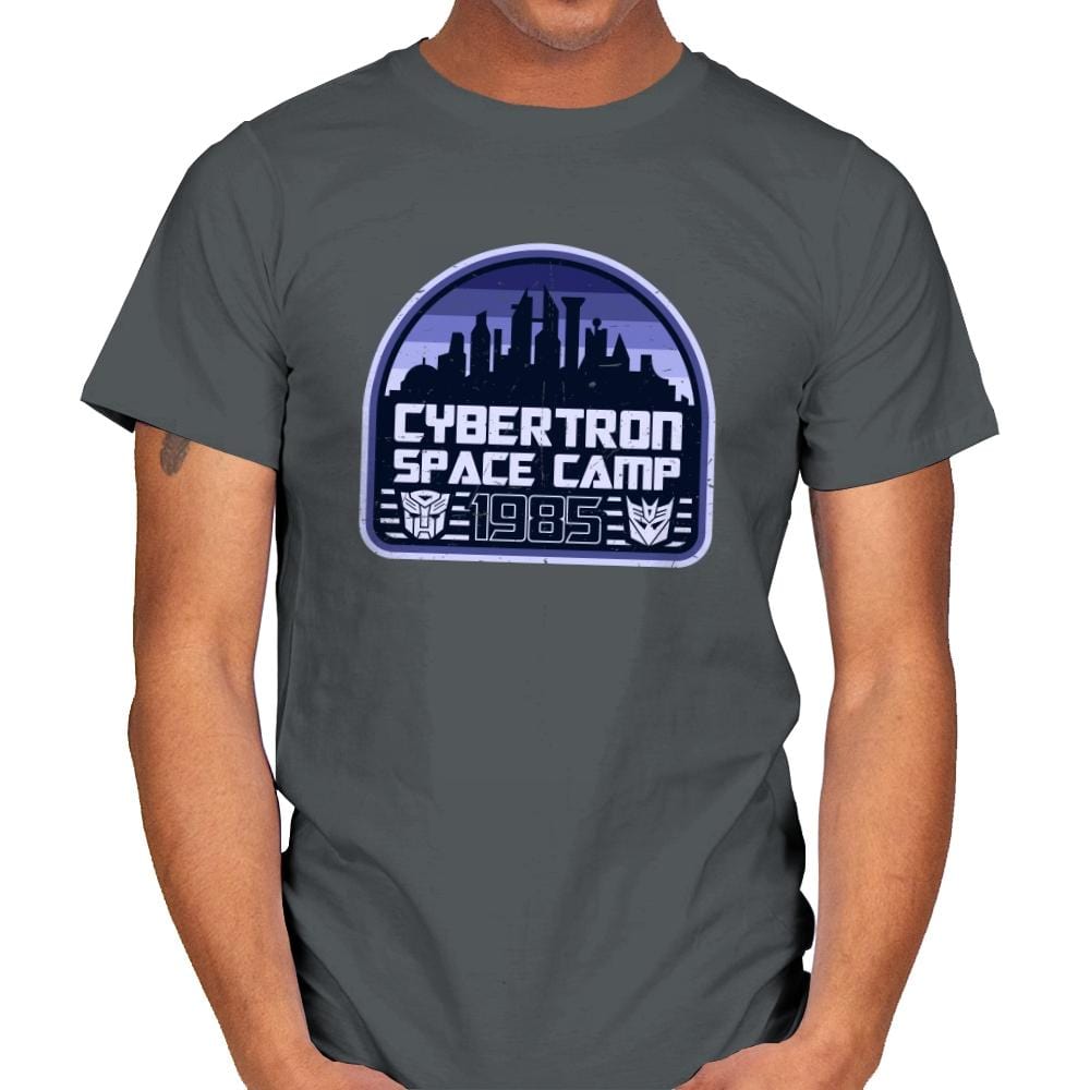 Cybertron Space Camp - Mens T-Shirts RIPT Apparel Small / Charcoal