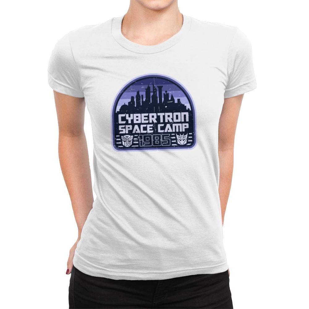 Cybertron Space Camp - Womens Premium T-Shirts RIPT Apparel Small / White
