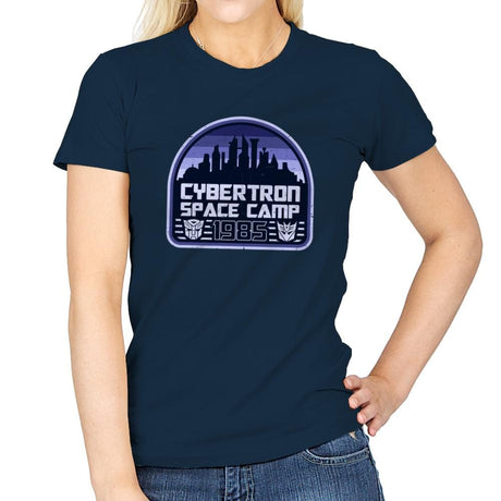 Cybertron Space Camp - Womens T-Shirts RIPT Apparel Small / Navy