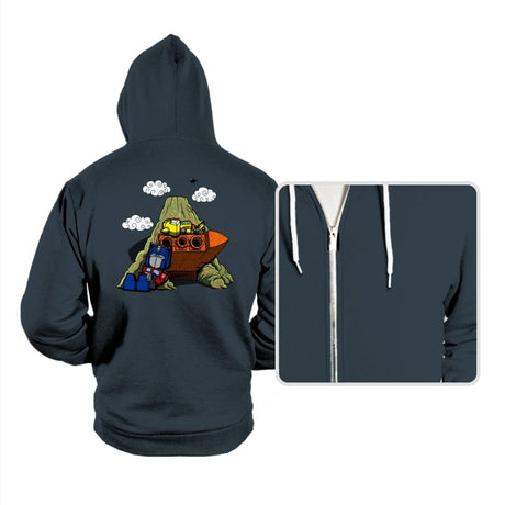 Cybertronian Nuts - Hoodies Hoodies RIPT Apparel Small / Dark Gray