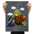 Cybertronian Nuts - Prints Posters RIPT Apparel 18x24 / Charcoal