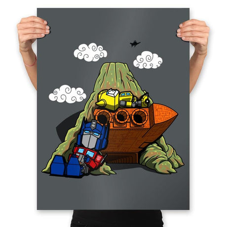 Cybertronian Nuts - Prints Posters RIPT Apparel 18x24 / Charcoal
