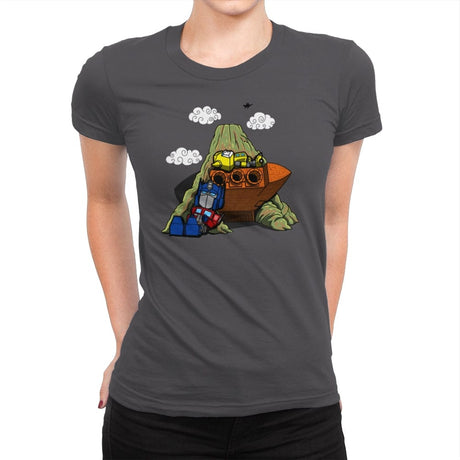 Cybertronian Nuts - Womens Premium T-Shirts RIPT Apparel Small / Heavy Metal