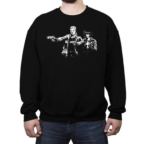 Cyborg Fiction - Crew Neck Sweatshirt Crew Neck Sweatshirt RIPT Apparel