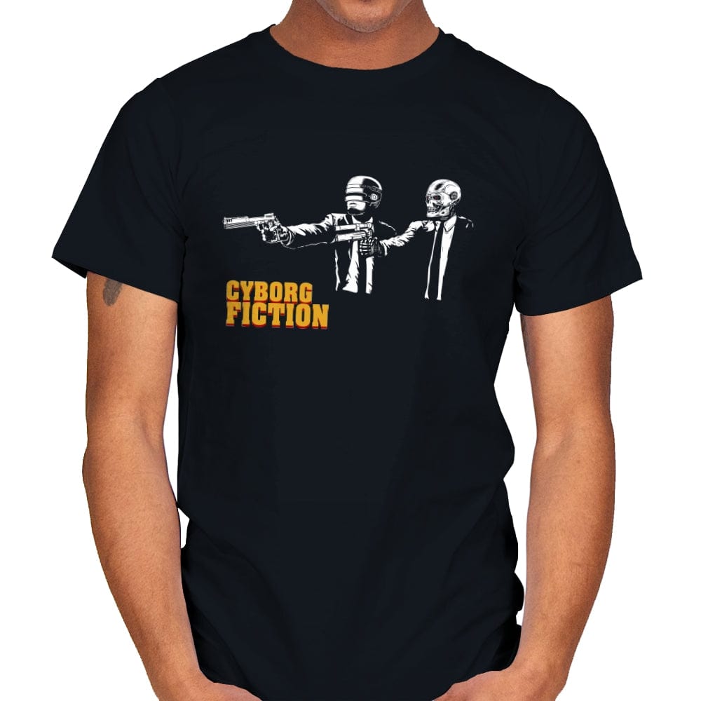 Cyborg Fiction - Mens T-Shirts RIPT Apparel Small / Black