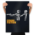 Cyborg Fiction - Prints Posters RIPT Apparel 18x24 / Black