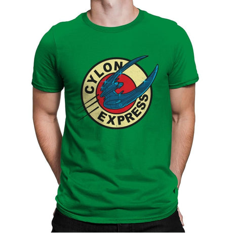 Cylon Express - Mens Premium T-Shirts RIPT Apparel Small / Kelly