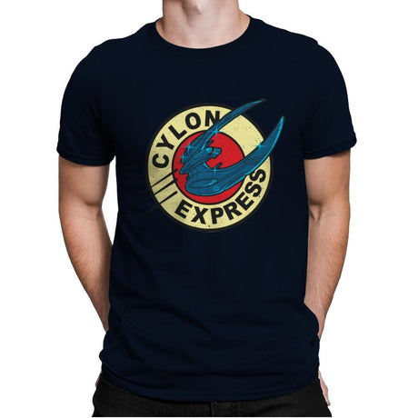 Cylon Express - Mens Premium T-Shirts RIPT Apparel Small / Midnight Navy