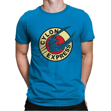 Cylon Express - Mens Premium T-Shirts RIPT Apparel Small / Turqouise