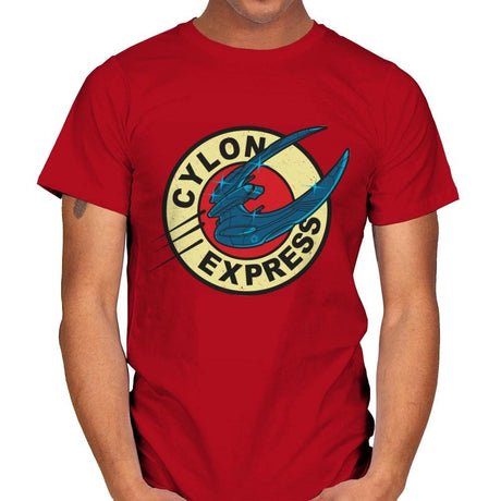 Cylon Express - Mens T-Shirts RIPT Apparel Small / Red