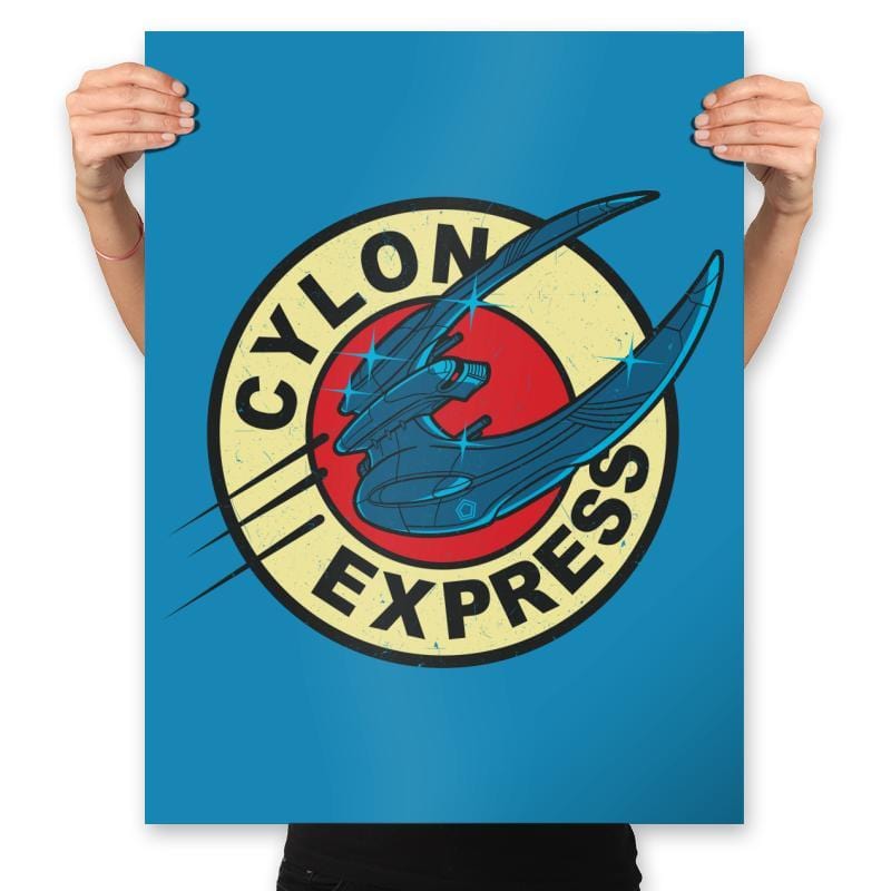 Cylon Express - Prints Posters RIPT Apparel 18x24 / Sapphire