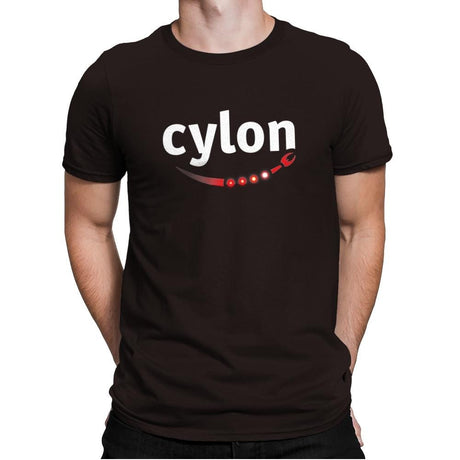 Cylon - Mens Premium T-Shirts RIPT Apparel Small / Dark Chocolate