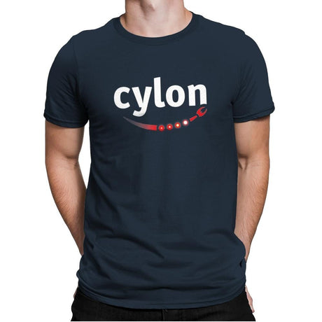 Cylon - Mens Premium T-Shirts RIPT Apparel Small / Indigo