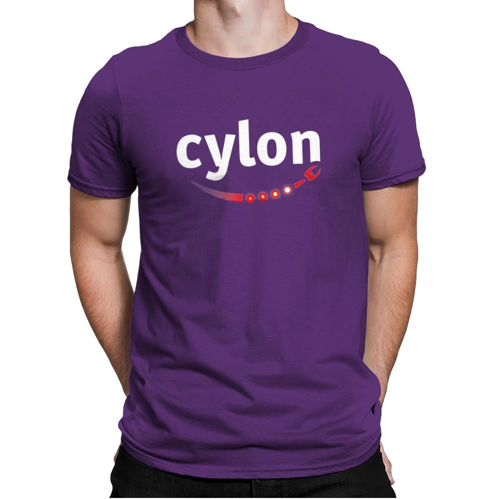 Cylon - Mens Premium T-Shirts RIPT Apparel Small / Purple Rush