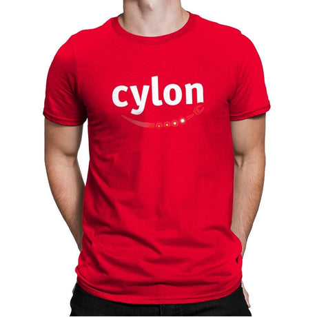 Cylon - Mens Premium T-Shirts RIPT Apparel Small / Red