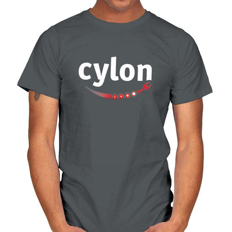 Cylon - Mens T-Shirts RIPT Apparel Small / Charcoal