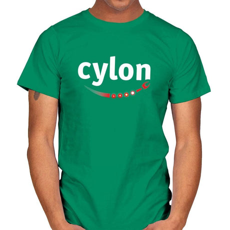 Cylon - Mens T-Shirts RIPT Apparel Small / Kelly Green