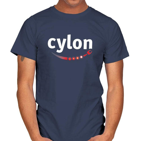 Cylon - Mens T-Shirts RIPT Apparel Small / Navy