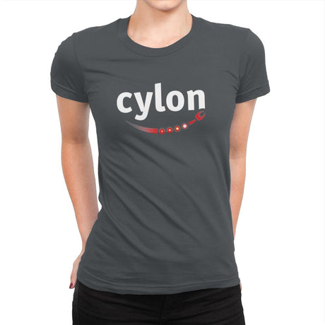 Cylon - Womens Premium T-Shirts RIPT Apparel Small / Heavy Metal