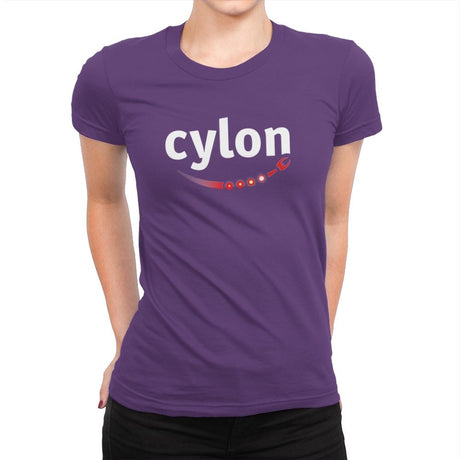 Cylon - Womens Premium T-Shirts RIPT Apparel Small / Purple Rush