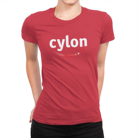 Cylon - Womens Premium T-Shirts RIPT Apparel Small / Red