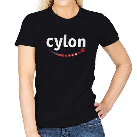 Cylon - Womens T-Shirts RIPT Apparel Small / Black