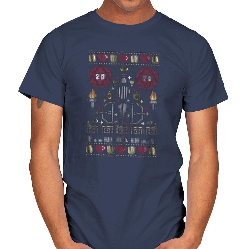 D-20 Sweater - Ugly Holiday - Mens T-Shirts RIPT Apparel Small / Navy