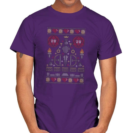 D-20 Sweater - Ugly Holiday - Mens T-Shirts RIPT Apparel Small / Purple