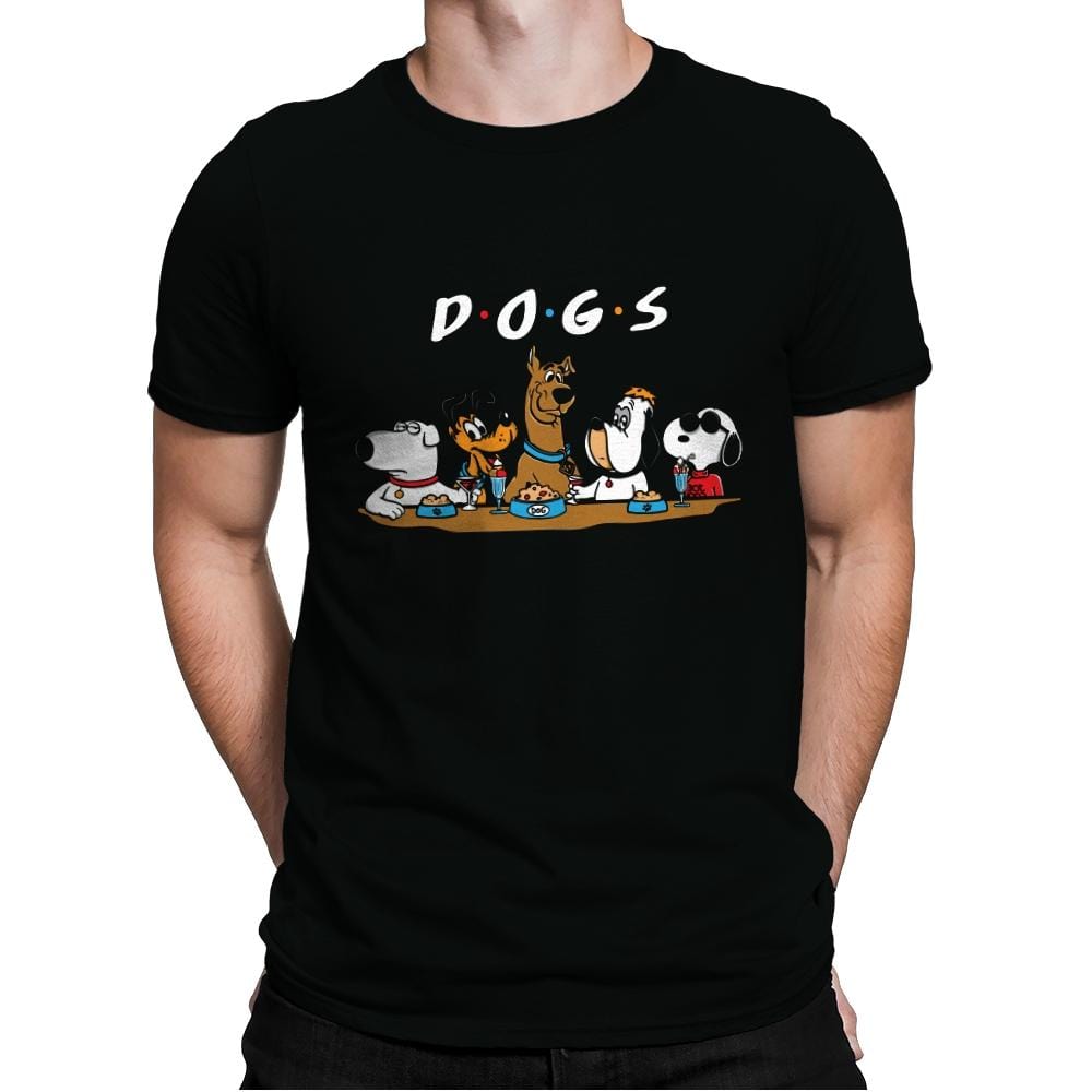 D-O-G-S - Mens Premium T-Shirts RIPT Apparel Small / Black