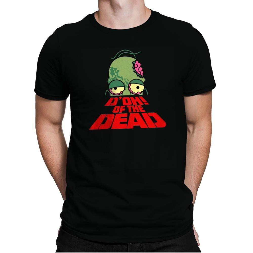 D'oh of the Dead - Mens Premium T-Shirts RIPT Apparel Small / Black