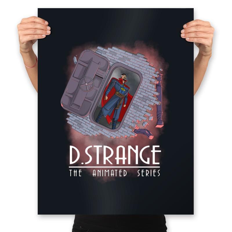 D Strange The Animated Series - Prints Posters RIPT Apparel 18x24 / Black