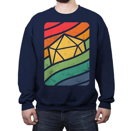 d20 Wave - Crew Neck Sweatshirt Crew Neck Sweatshirt RIPT Apparel Small / Navy