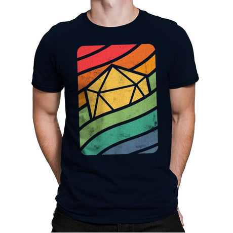 d20 Wave - Mens Premium T-Shirts RIPT Apparel Small / Midnight Navy