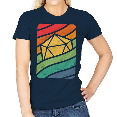 d20 Wave - Womens T-Shirts RIPT Apparel Small / Navy