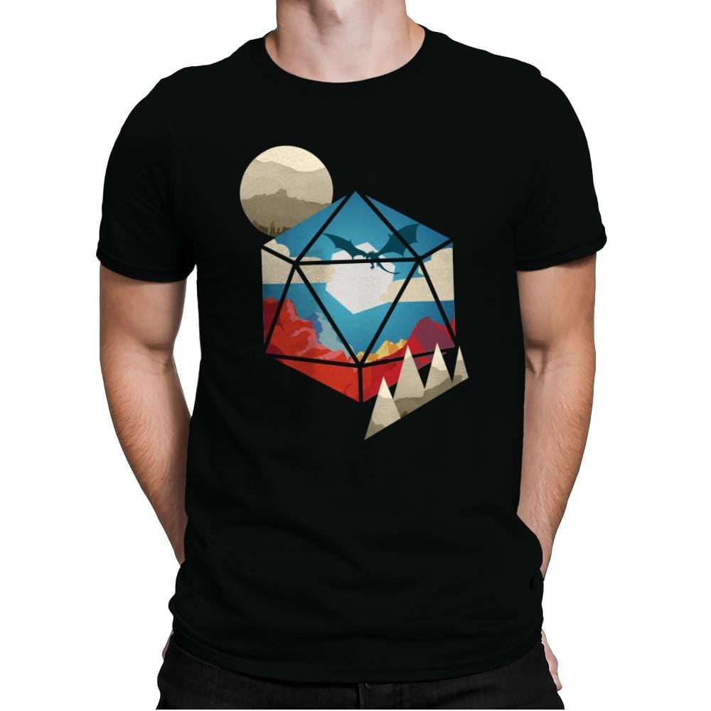 D20 World - Mens Premium T-Shirts RIPT Apparel Small / Black