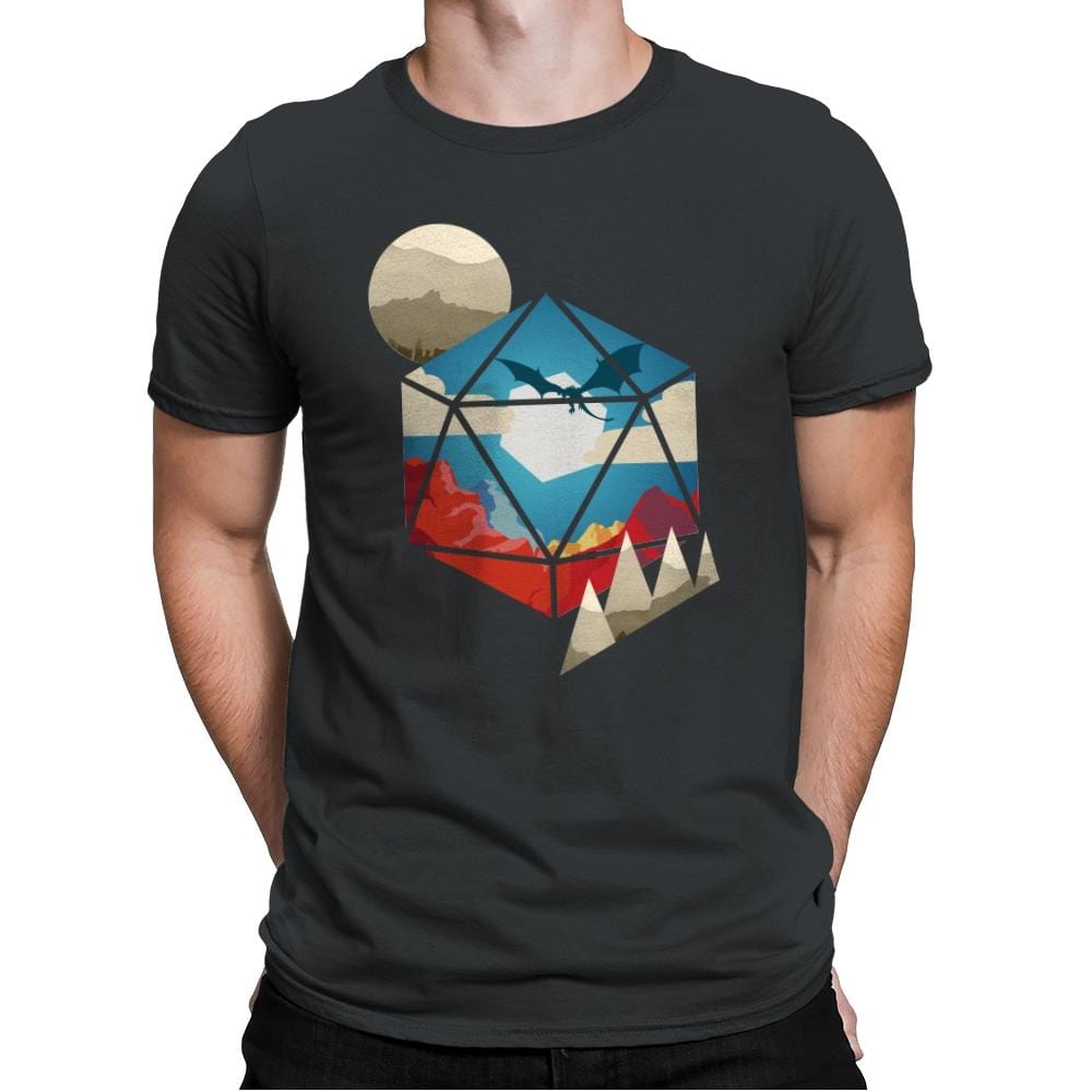 D20 World - Mens Premium T-Shirts RIPT Apparel Small / Heavy Metal