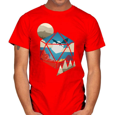 D20 World - Mens T-Shirts RIPT Apparel Large / Red