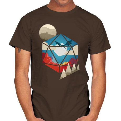 D20 World - Mens T-Shirts RIPT Apparel Small / Dark Chocolate